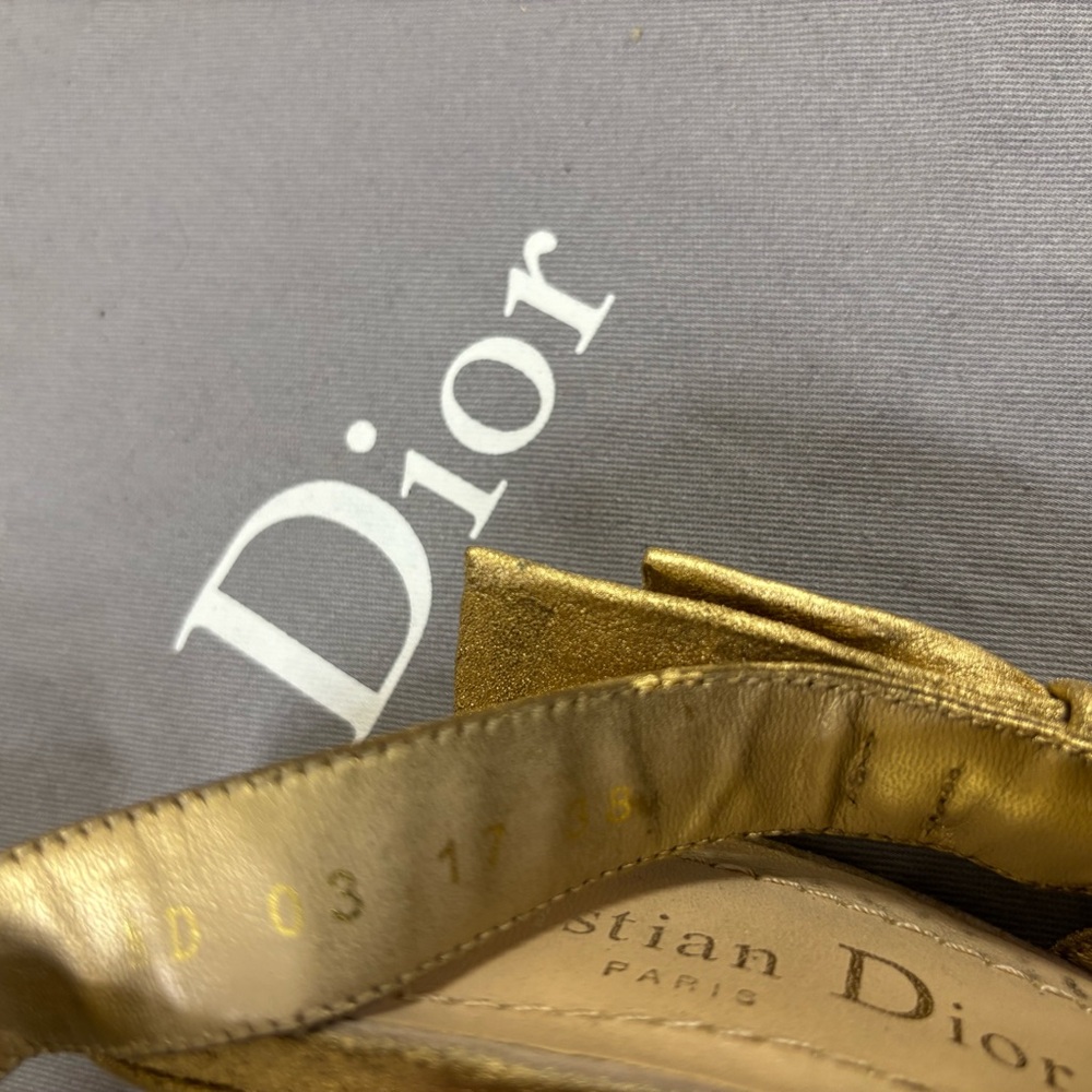 🆕 DiorJ'Dior suede Rhinestone Slingback - Picture 7 of 8